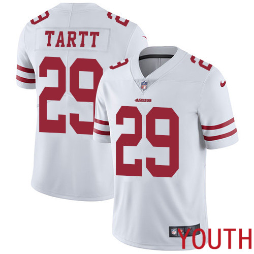 San Francisco 49ers Limited White Youth Jaquiski Tartt Road NFL Jersey #29 Vapor Untouchable->youth nfl jersey->Youth Jersey